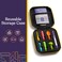 Special Supplies Buzz Buddy Oral Stimulation kit with 6 Soft Textured Interchangeable Heads Calm Sensory Needs Support Speech and Stimulate Self Feeding Gentle Vibrations Purple