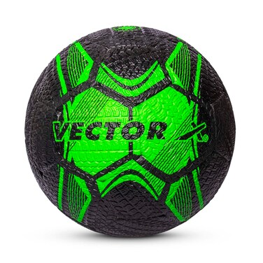 Vector X Street Soccer Rubber Moulded Football Size5 Green Black