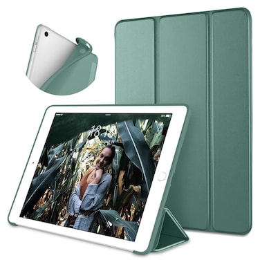 DTTO for iPad 97 Case 2018 iPad 6th Generation Case  2017 iPad 5th Generation Case Slim Fit Lightweight Smart Cover with Soft TPU Back Case for iPad 97 20182017 Auto SleepWake  Midnight Green