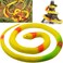 PSMILE QY 3PCS Realistic Rubber Snakes Fake Snakes Glow Yellow Black Green in Dark Snake Toys
