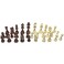NUOBESTY Wooden Chess PiecesStaunton Chess Pieces32 Pieces25 InchPieces Only No Board