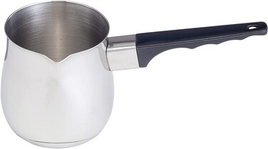 24 Oz  700 ml Large Turkish Coffee Pot Stainless Steel Cezve Briki Ibrik Greek Arabic Coffee Maker Universal Butter and Milk Warmer Small Sauce Pan