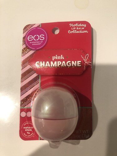 EOS Holiday Lip Balm Collection Pink Champagne