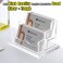 Business Card Holder for Desk 2 Tier 2 Slots Clear Acrylic Business Card Display Stand for Women and Men Organize 100 Cards1 Pack 2 SlotsH