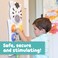 SPARK  WOW Zebra Activity Wall Panel  Ages 18m  Montessori Sensory Wall Toy  Nesting Shape Activity  Busy Board  Toddler Room Dcor