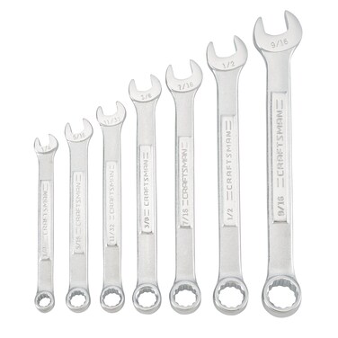 CRAFTSMAN SAE Wrench Set 7Piece Includes Tool Pouch CMMT21085