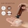 LISAPACK 34Oz Travel Bottles with Flip Cap 5 Pcs Empty Dispenser Container for Travel Size Cosmetics 100ml Brown