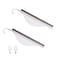 Oraony 2Pcs Mini Squeegee with Hanging Hook Bathroom Shower Mirror Squeegee for Tiles Silicone Small Kitchen Countertop Sink Squeegee Water Wiper Scrape Cleaner Tool with 2Hooks