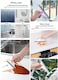 Oraony 2Pcs Mini Squeegee with Hanging Hook Bathroom Shower Mirror Squeegee for Tiles Silicone Small Kitchen Countertop Sink Squeegee Water Wiper Scrape Cleaner Tool with 2Hooks