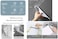 Oraony 2Pcs Mini Squeegee with Hanging Hook Bathroom Shower Mirror Squeegee for Tiles Silicone Small Kitchen Countertop Sink Squeegee Water Wiper Scrape Cleaner Tool with 2Hooks