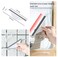 Oraony 2Pcs Mini Squeegee with Hanging Hook Bathroom Shower Mirror Squeegee for Tiles Silicone Small Kitchen Countertop Sink Squeegee Water Wiper Scrape Cleaner Tool with 2Hooks
