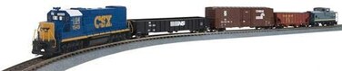 Walthers HO Scale Model Flyer Express Train Set  CSX Standard DC