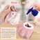 Molain Silicone Rubber Dog Cat Grooming Massage Brush  Hair Fur Cleaning with Soft Shampoo Dispenser Pink Paw Shape
