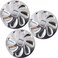 RONYOUNG 3PCS Stainless Steel Oyster Plate Oyster Grill Pan Serving Trays for ScallopSauce and Lemons Oyster Shell Shaped Pan