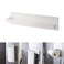 Magnetic Towel Bar Kitchen Towel Rack Magnetic Paper Towel Holder for Refrigerator Multifunctional Paper Roll Rack Cabinet Towel Bar for Bathroom Toilet Drill Free  White