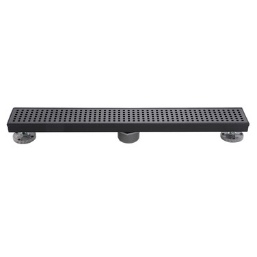 Design House 542811MB Linear Shower Drain 24 in Matte Black