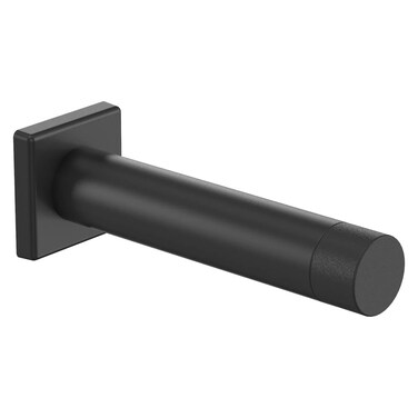 National Hardware N830526 Reed Door Stop 3 Matte Black with Matte Black Tip 1 Count Pack of 1