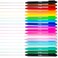 Loddie Doddie Retractable Gel Pens with Satin Barrel  Fine Point  18 Bright Color Pens for Bullet Style Journals Notebooks Planners Calendars Notes  Drawing Use at Home Office School Crafts