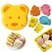 Sandwich Cutter 5 PCS Sandwich Cutter and Sealer for Kids Mini Cartoon Bear Squirrel Dolphin Sea Dog Bread Cutter Sandwich Cutters for Kids Bento Box