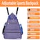 ACOSEN Tennis Bag Tennis Backpack  Tennis Bags for Women or Men to Holds 2 Tennis Rackets Pickleball Paddles Clothes and Balls Separate Ventilated Shoe Compartment Purple  B
