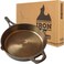 Backcountry Iron 12 Inch Smooth Wasatch PreSeasoned Round Cast Iron Skillet