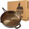 Backcountry Iron 12 Inch Smooth Wasatch PreSeasoned Round Cast Iron Skillet