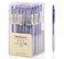 xixixiaozhu 1901 Retractable Ballpoint Pen with Soft Grip Fine Point 07mm 40Pack Blue Ink