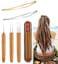 Dreadlock Needle Tool for HairDreadlocks Crochet Hooks Set for Braid Craft3 Bamboo Handle Crochets 2 Stainless Steel Crochets and 1 Case