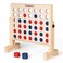 A11N 4inaRow Game with Carrying Bag  20x20 inch Board  Premium Wooden 4 Connect Game for Family Fun