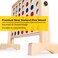 A11N 4inaRow Game with Carrying Bag  20x20 inch Board  Premium Wooden 4 Connect Game for Family Fun