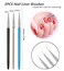 10 Pcs Gel Nail Brush Set 7 Pcs UV Gel Nail Painting Brushes with 3 Pcs Nail Art Liner Brushes Nail Art Brush Nail Painting Brush Pen Set for Acrylic Application