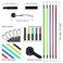 Vidafelic 11PCS Resistance Bands SetExercise Bands with Legs Ankle StrapsDoor AnchorHandles for Resistance Training Physical Therapy Home WorkoutsPilates Workout Bands 100LBS