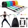Vidafelic 11PCS Resistance Bands SetExercise Bands with Legs Ankle StrapsDoor AnchorHandles for Resistance Training Physical Therapy Home WorkoutsPilates Workout Bands 100LBS
