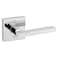 Kwikset Halifax Interior Passage Door Handle Lever For Closet and Hallway Doors Reversible NonLocking Handle Lever Polished Chrome Square Rose