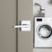 Kwikset Halifax Interior Passage Door Handle Lever For Closet and Hallway Doors Reversible NonLocking Handle Lever Polished Chrome Square Rose