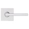 Kwikset Halifax Interior Passage Door Handle Lever For Closet and Hallway Doors Reversible NonLocking Handle Lever Polished Chrome Square Rose