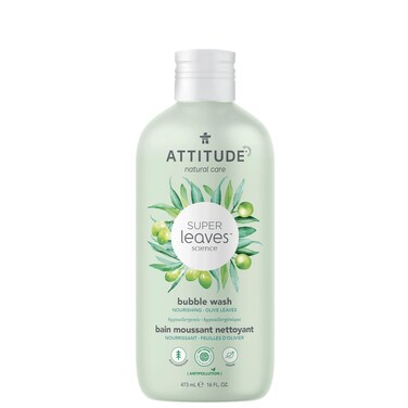 ATTITUDE Bubble Bath EWG Verified Plant and MineralBased Dermatologically Tested Vegan Body Care Products Olive Leaves 16 Fl Oz