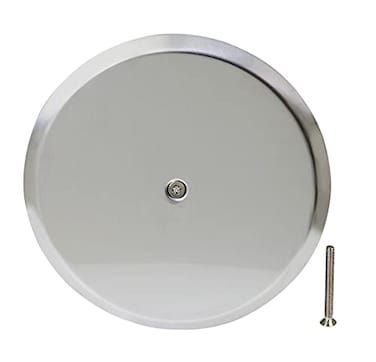 SUPPLY GIANT DD008SF2 Floor Cleanout Cover Plate 8Inch Stainless Steel 8 in Chrome