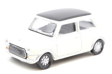 Oxford Diecast 76MCS004 Mini Cooper S MkII Snowberry WhiteBlack 176 Scale Diecast