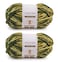 Crafted By Catherine Blanket Multi Yarn  2 Pack 213 Yards Each Skein Camouflage Multi Gauge 6 Super Bulky