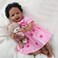 African American Reborn Baby Dolls Black Girl  22 inch Lifelike Realistic Newborn Soft Vinly Body Baby Doll Toy for Kids Age 3