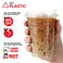 16 oz Clear Plastic Cups with Lids Disposable Togo Drinking Cup with Strawless Sip Lid for Smoothie Cold Brew Iced Coffee Lemonade Ice Latte Boba Party Drinks Bulk 16 Ounce Set of 50