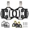 KOOTU SPD Bike Pedals 916 Universal Road Bike Pedals Bicycle Platform Pedals Clipless Pedals Suitable for Road Bike Spin Bike MTB Indoor Bike