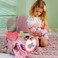 JC Toys  La Newborn  10 Piece Layette Deluxe Rocking Crib Gift Set  14 LifeLike Original Vinyl Newborn Doll wAccessories  Pink  Waterproof  Ages 2