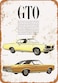 Bidesign 12 x 16 Tin Sign  Vintage Look Metal Sign 1967 Pontiac GTO