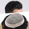 LYRICAL HAIR Toupee for Men Hair System Replacement Monofilament Mens Toupee Hairpiece Durable Poly Coated NPU Around Wig for Men Human Hair Piece Unit 120 Density 6X8 1 Jet Black
