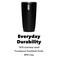 MiiR Tumbler Vacuum Insulated Stainless Steel with Slide Lid Cup Holder Compatible  BPA Free Black 16 Fluid Ounces