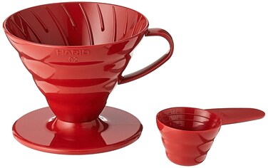 Hario V60 Plastic Coffee Dripper Size 02 Red