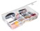 AB Designs 6980ABD XL Solutions Box with Removable Dividers Large Home Storage Organization Container Clear Plastic
