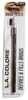 L A Colors 1 005oz 15g LA Colors Brow Pencil Defines  Fills Brows  SOFT BROWN CBBP346